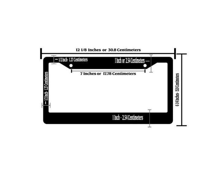 1 piece of car license plate frame cover rear boot, 1 custom color, suitable for VW .