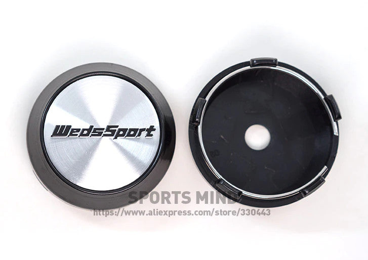 4x68mm ray wheel center hubcap rim cap badge black red TE37