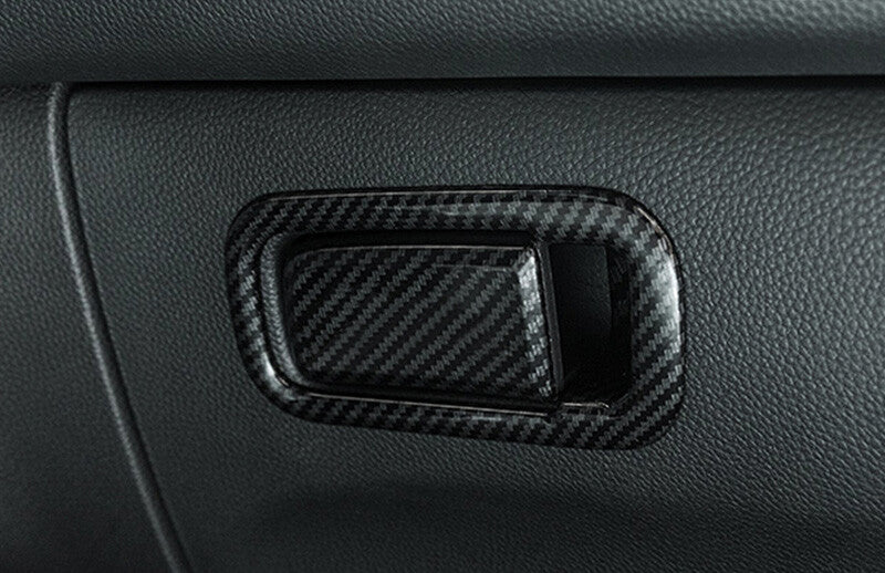 Carbon Fiber for Co -Pilot Storage Box Handle Cover Trim for Honda Accord 2018-2021