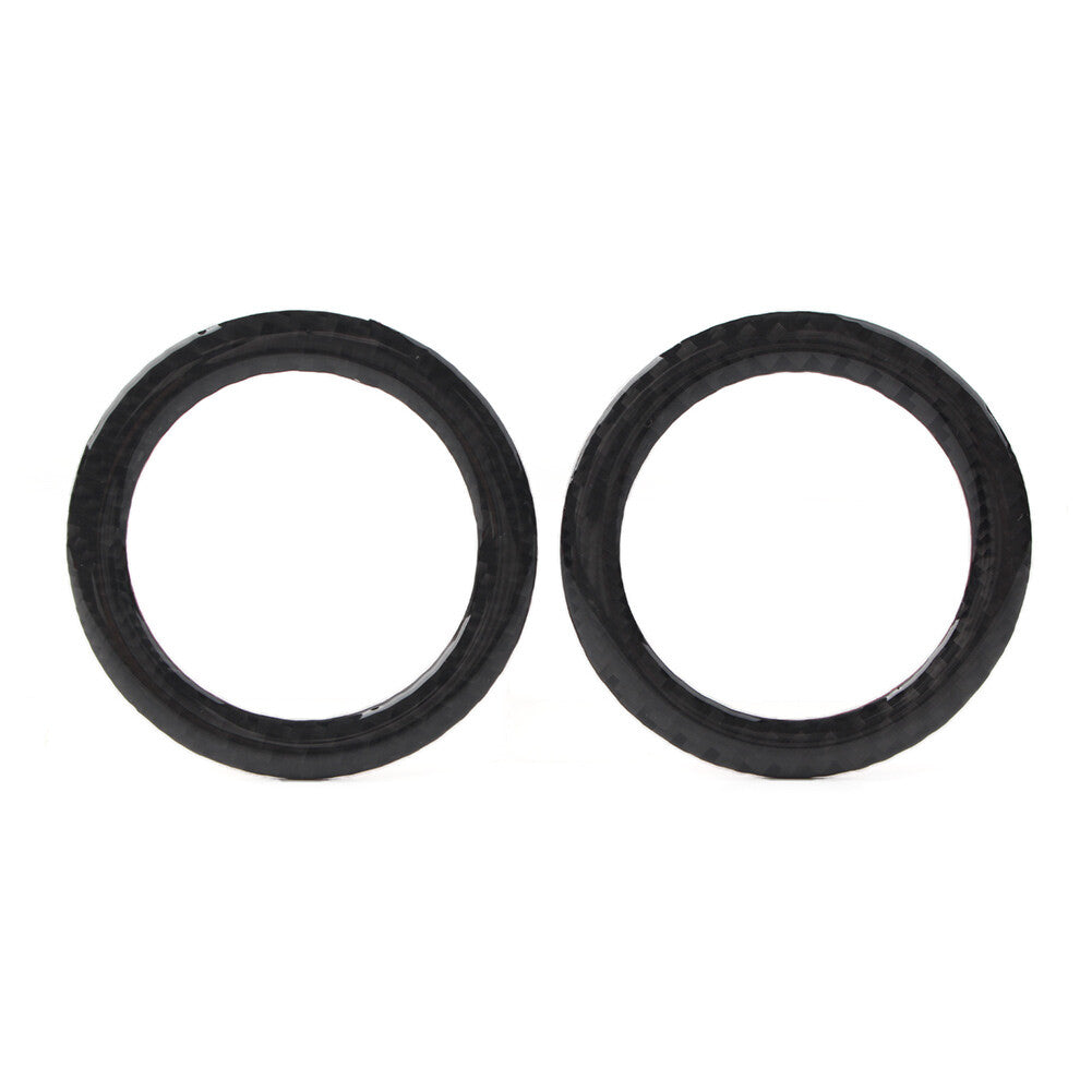 Fit for Jeep Grand Cherokee 2x Carbon Fiber Rear Audio Speaker Ring Trim Cover