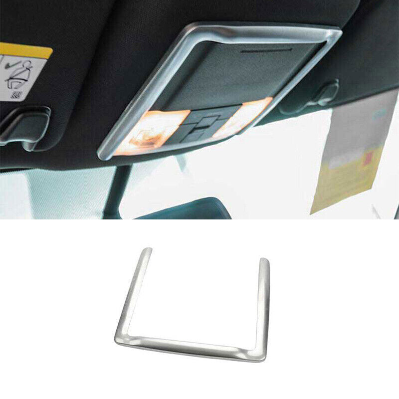 1X Front Reading Lamp Frame Cover Trim Matte Silver for Ford Explorer 16-2019