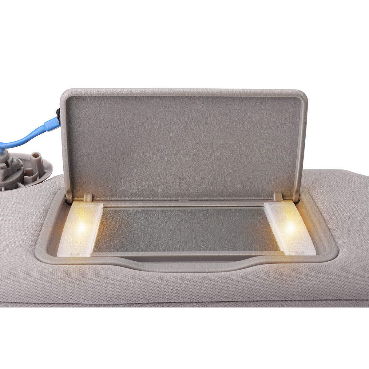 Gray Sun Visor for Honda CR-V Interior W/Mirror Light Left Side 83280-TLY-H11ZB