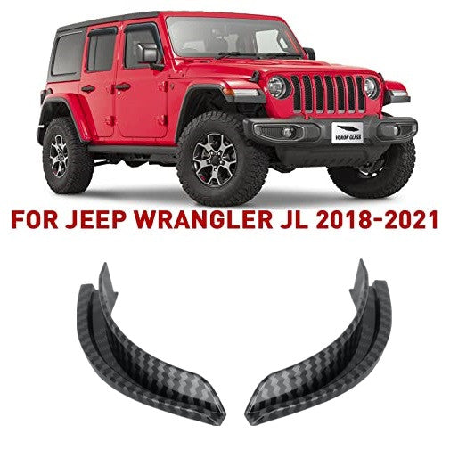 2pcs for Jeep for Wrangler JL Gladiator JT Roof Hard Top Water Rain Gutter Extension