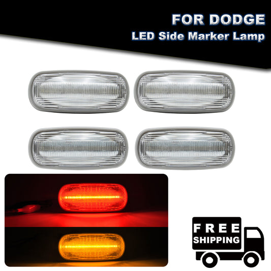 Suitable for 03-09 for Dodge for Ram 2500 3500 Double Bed Amber/Red LED Mudguard Side Marker Lights