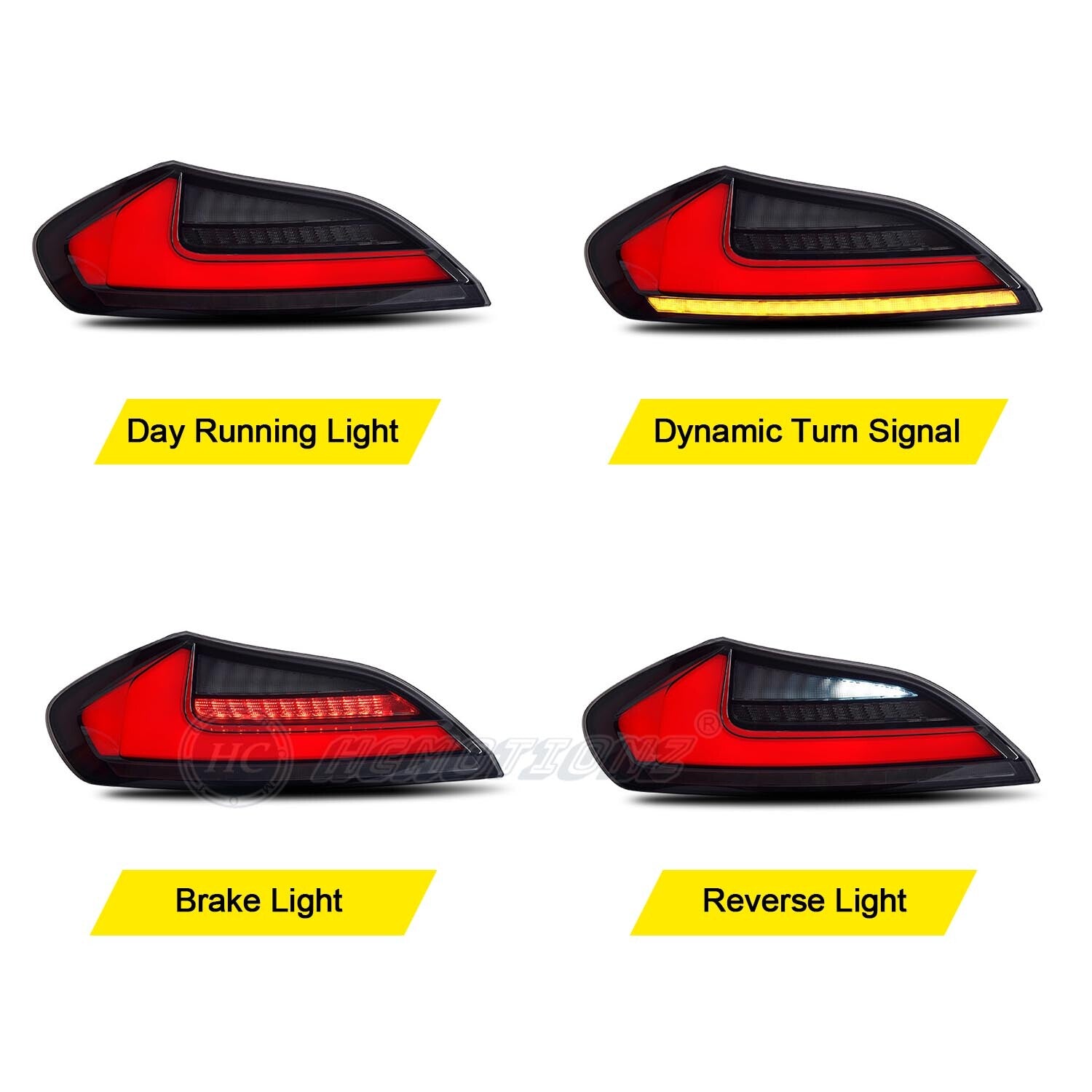 Suitable for BMW Z4 E89 2009 - 2016, Animated HC Sport Smoked LED Taillights