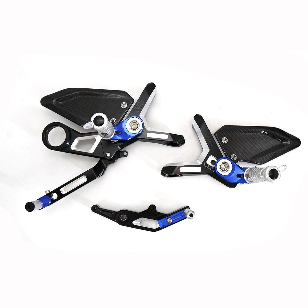 2022-2023 for BMW M1000RR S1000RR Blue Carbon Fiber Pedals Foot Rests Footrest