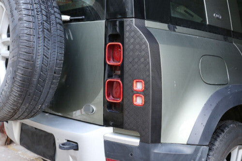 for Land Rover for Defender 2020-23 Taillight Real Carbon Fiber Protect Guard Cover