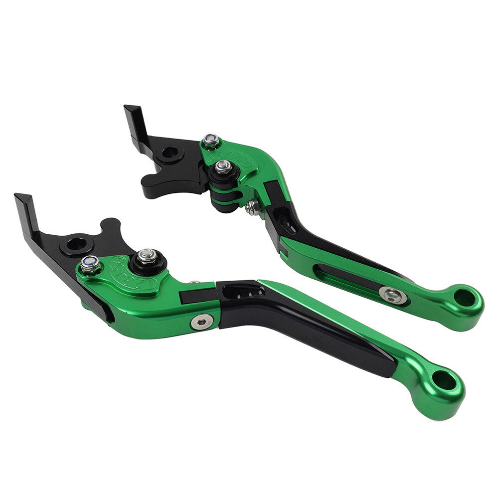 CNC FoldingExtendable Brake Clutch Lever for Suzuki DL1000/V-STROM GSX1400 Green