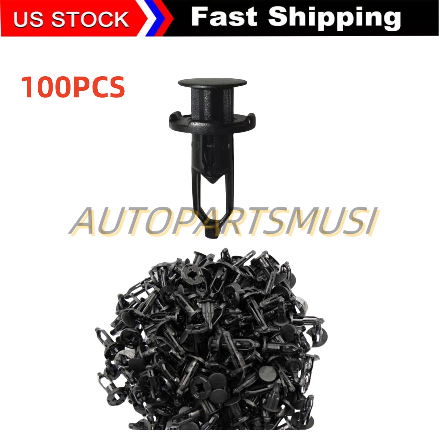 100X Fender Bumper Retainer Clips Hood for Toyota for Scion 52161-16010 52161-02020