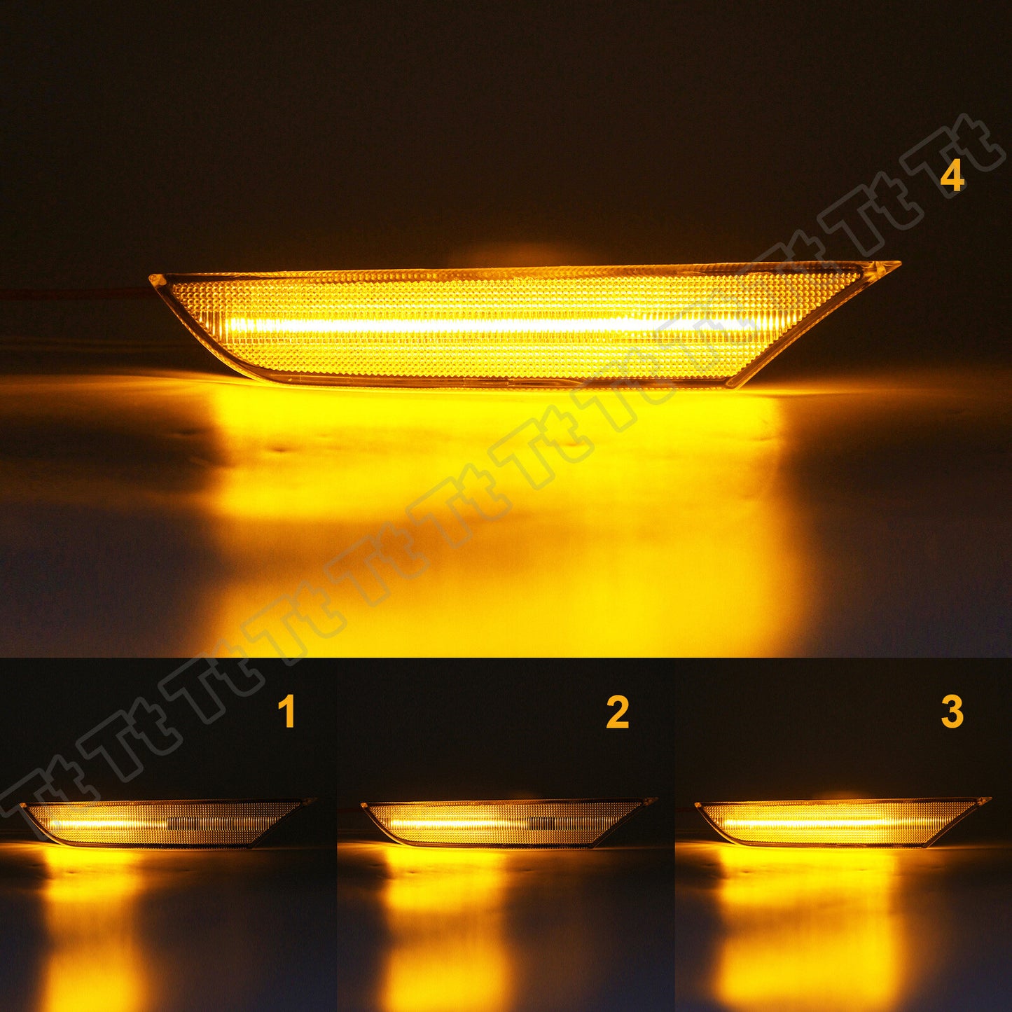 Sequential switch LED side marker lights DRL for 2003-2006 for Infiniti G35 sedans.