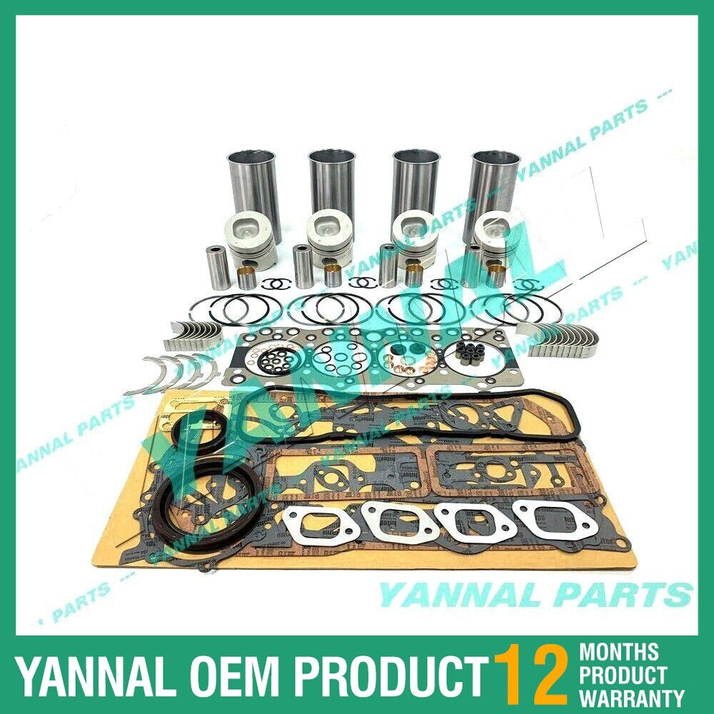 Overhaul engine rebuild kit for Isuzu 4BD1 4BD1T 3.9L Hitachi excavators.