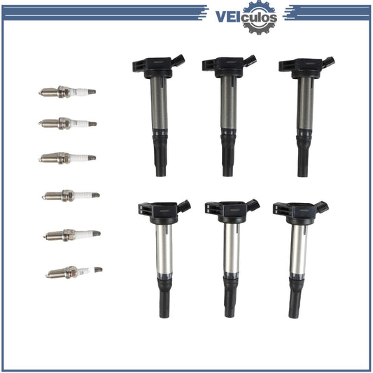 6Pcs Ignition Coils + Spark Plugs for Toyota for Camry Highlander RAV4 3.5L UF-598