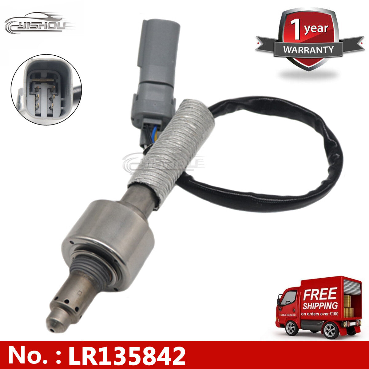 The LR135842 oxygen sensor is suitable for the for Land Rover for Range Rover for Defender 90 (2020-2023).