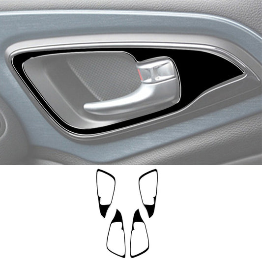 4x Glossy Black Door Handle Frame Cover Trim for Chrysler 200 2015-2017 Type B