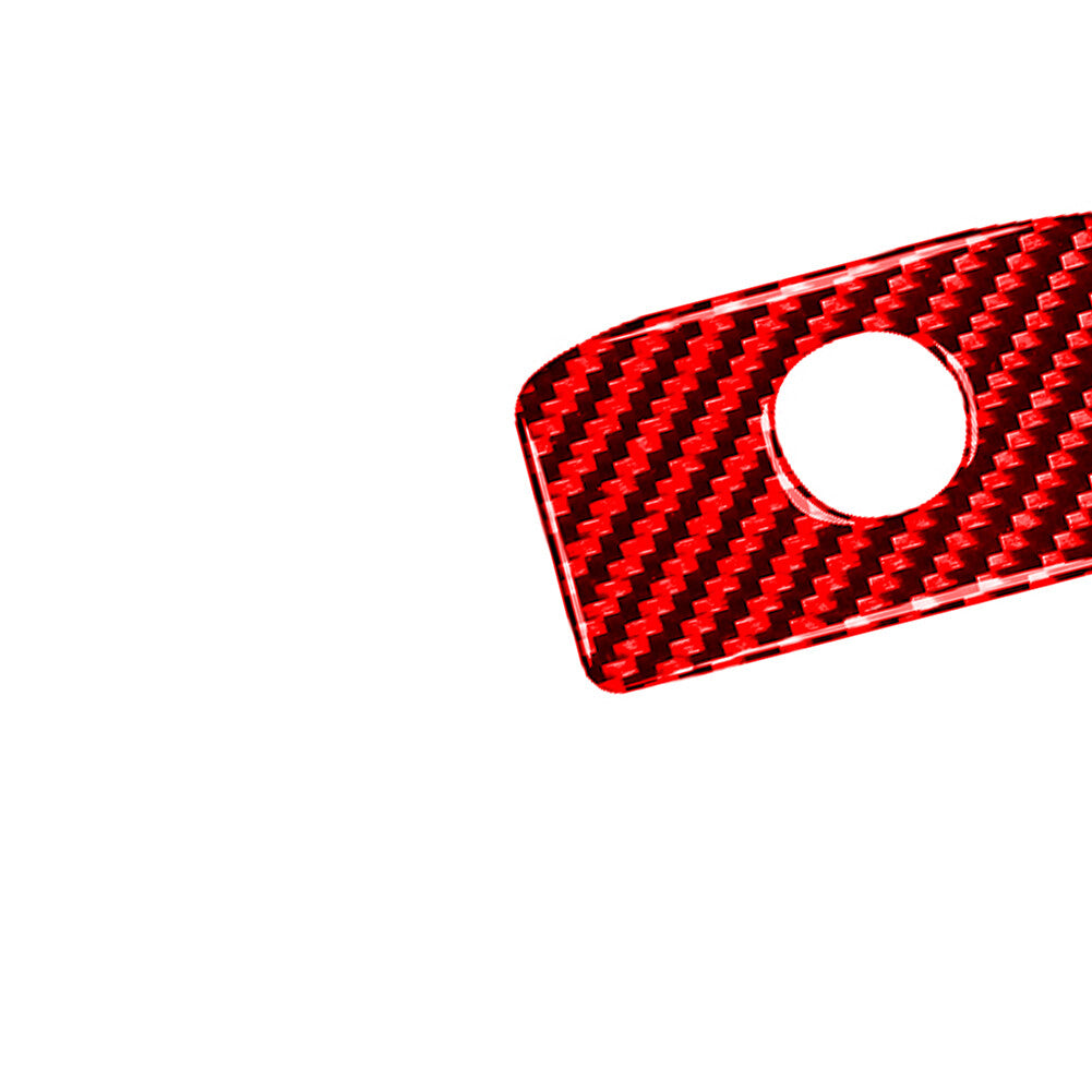 Red Carbon Fiber for Co -Pilot Storage Cover Trim for Jaguar F-PACE XE XF 2016-2020