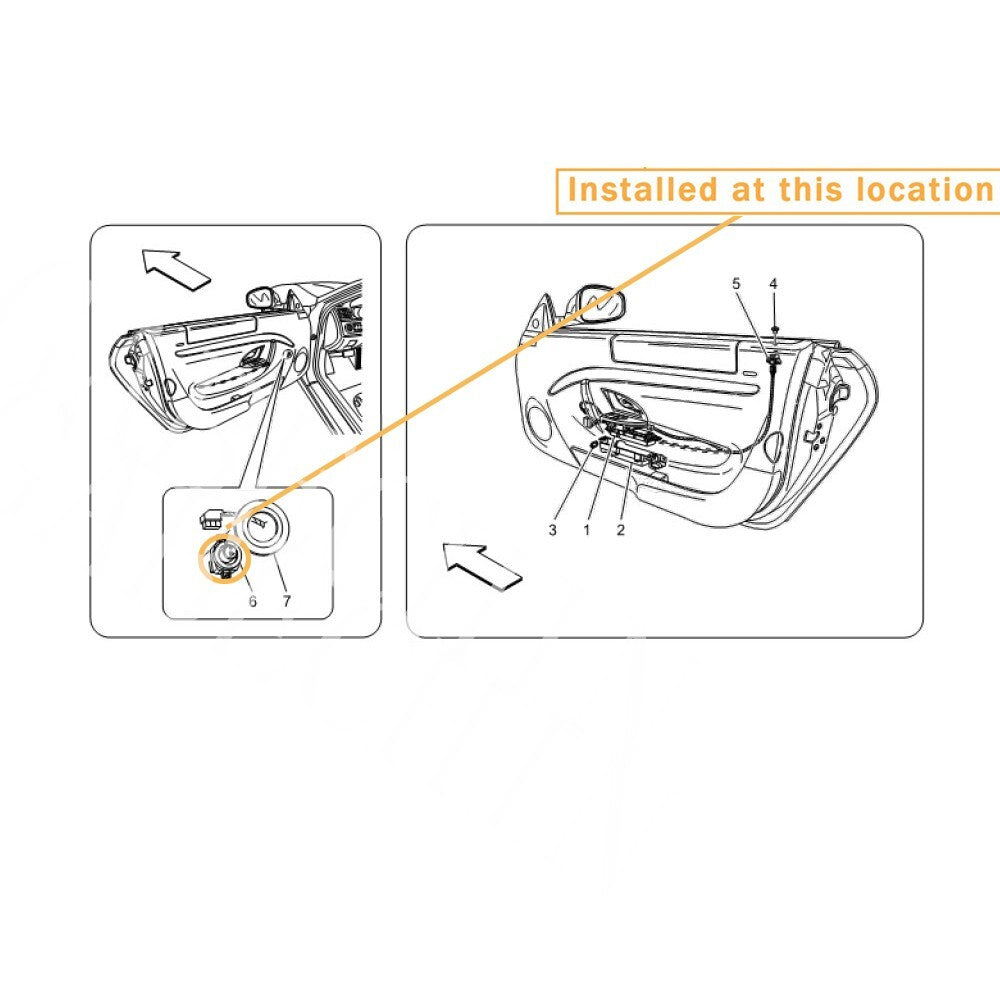 Equipment Manufacturer 190934 - Side Mirror Switch for Maserati GranTurismo Quattroporte