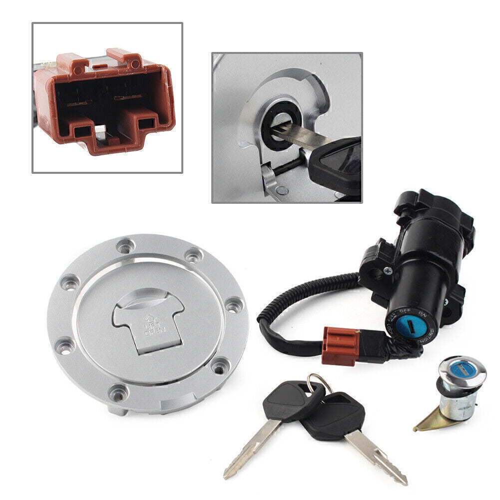 For 2007-14 for Honda CBR1000RR CBR 600RR Ignition Switch Fuel Gas Cap for Seat Lock Key