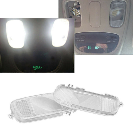 Overhead Console Dome Map Light Lamp Lens LH  RH Set for 2002-2010 for Dodge for Ram