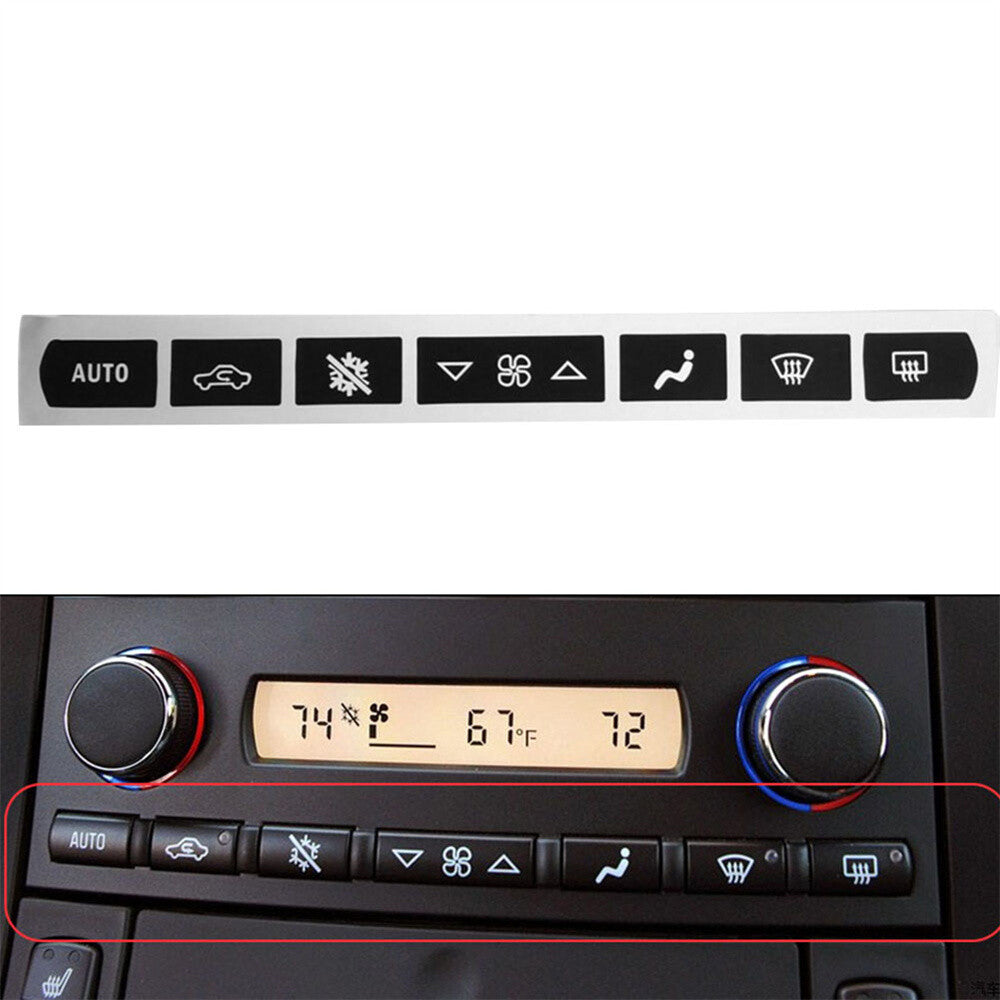 For 2005-2013 for Corvette C6 A/C Climate Control Buttons Repair Decals Stickers Set