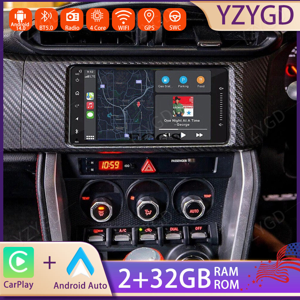 CarPlay Android Car Stereo Radio for Subaru BRZ for Scion FRS 2013-2014 GPS Screen
