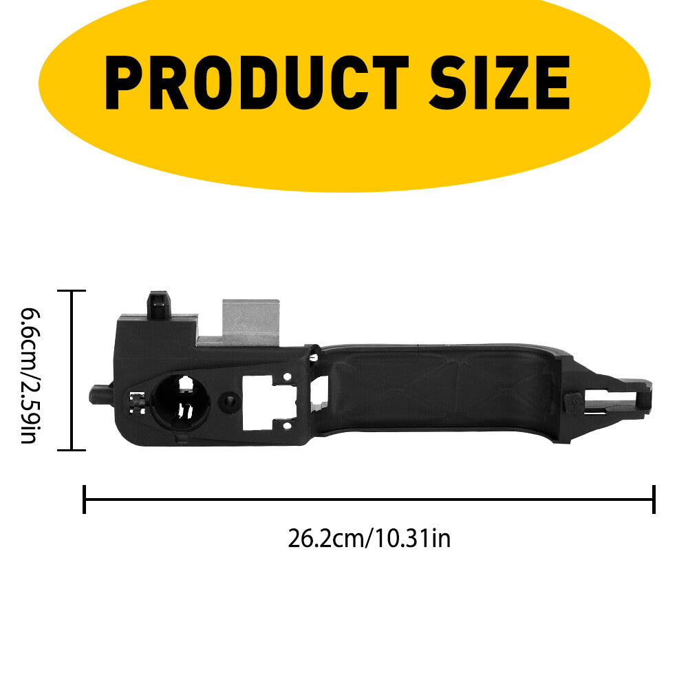 Suitable for 00-07 for Ford Focus Black Exposed Front Right Door Handle Reinforcement Bracket
