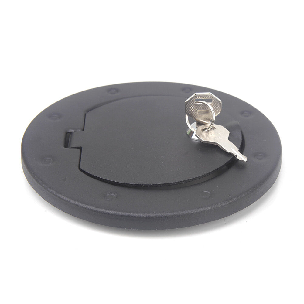 for Jeep for Wrangler JK 2007-2017 Locking Gas Tank Fuel Filler Cover Cap With Key