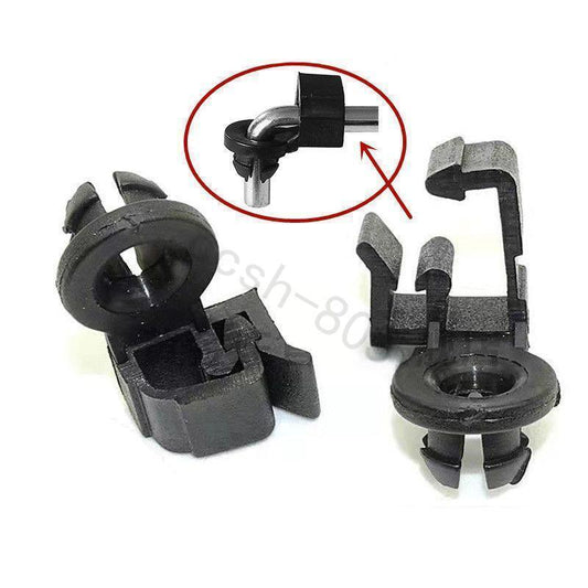 2 Pcs Black Car Hood Support Prop Rod Clips Grommet for Mazda