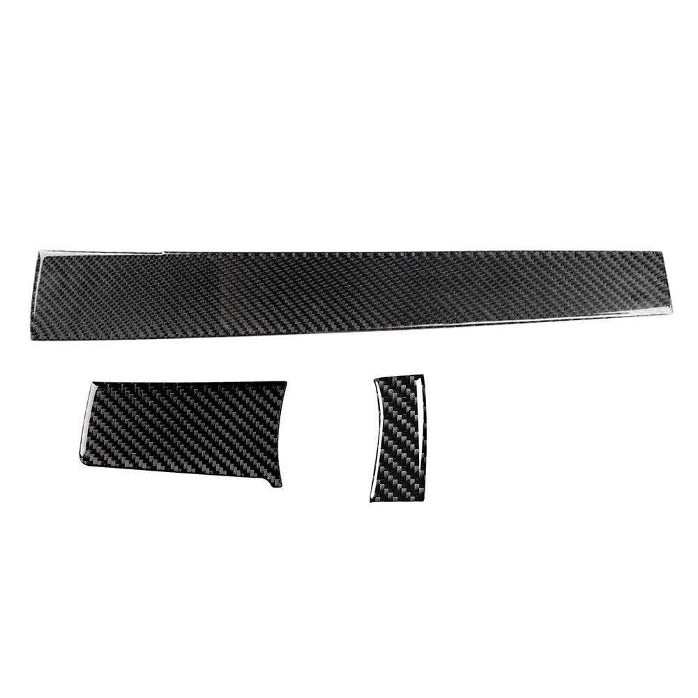 3Pcs Carbon Fiber Dashboard Center Console Cover for Honda for Civic 10th Gen 16-21
