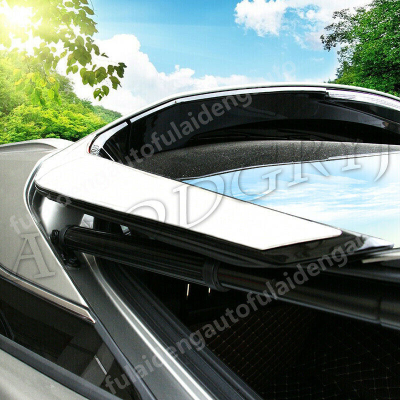 Chrome Rear Window Side Spoiler Wing Cover Trims for Lexus RX350 450H 2016-2019