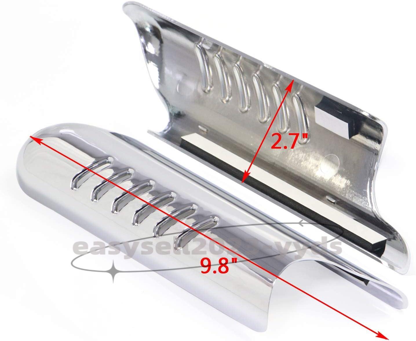 Chrome Fork Lower Leg Deflectors Shield Cover for Harley Touring FLHT 2000-2013