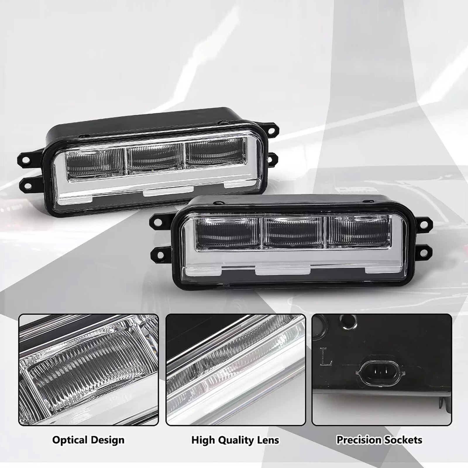 LED Fog Lights Driving Lamps Kit Left+Right For 2022-2024 for Toyota Tundra Bumper