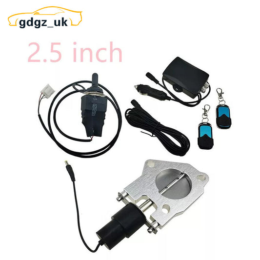 2.5/2.5inch Electric Exhaust Valve Motor Kit With Manual and Remote Control