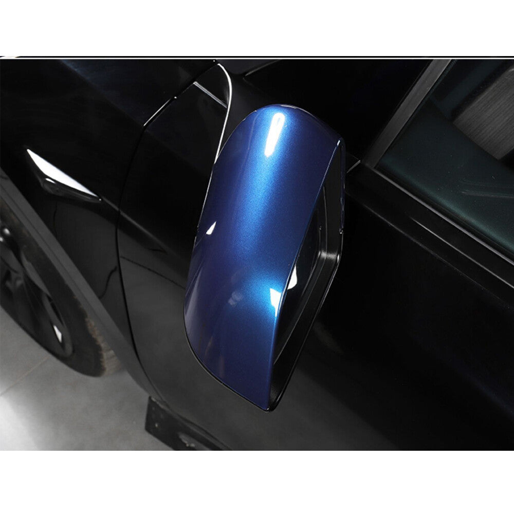 Fit for Tesla for Model Y 2020-2022 Rearview Mirror Replacement Caps Cover Blue NEW
