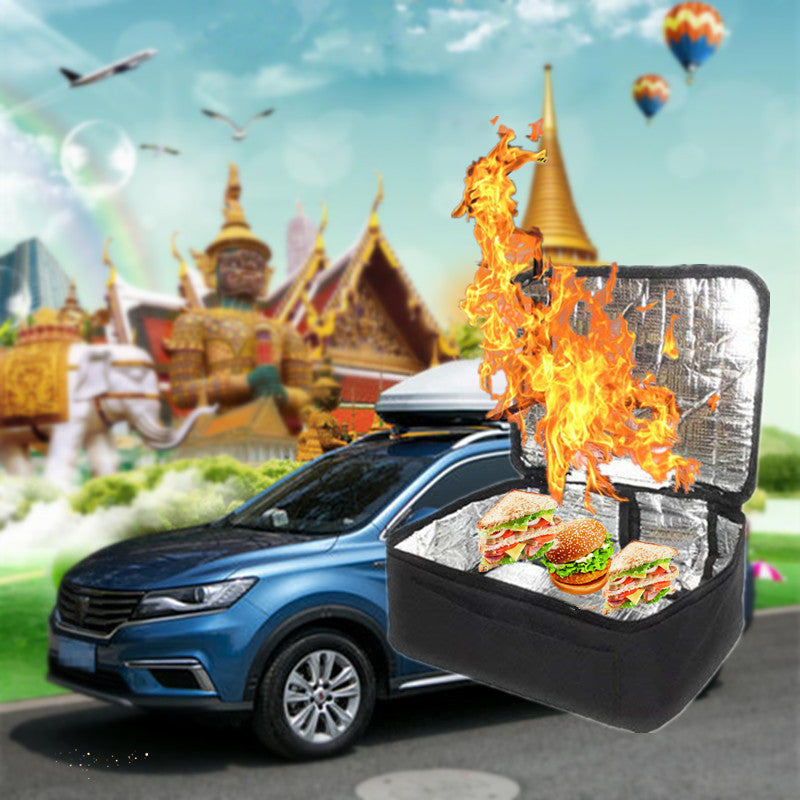 Car Oven Lunch-Containers Food Warmer Bag Travel Camping Vegetarians Picnic Box