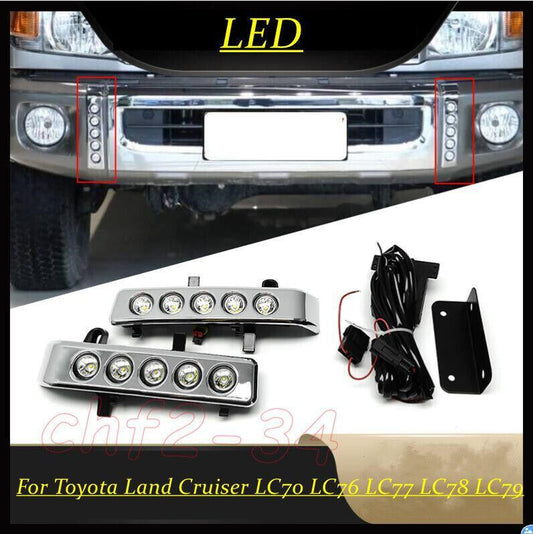 LED Driving Fog Light Cover Fit for Toyota for Land Cruiser LC70 LC76 LC77 LC78 LC79