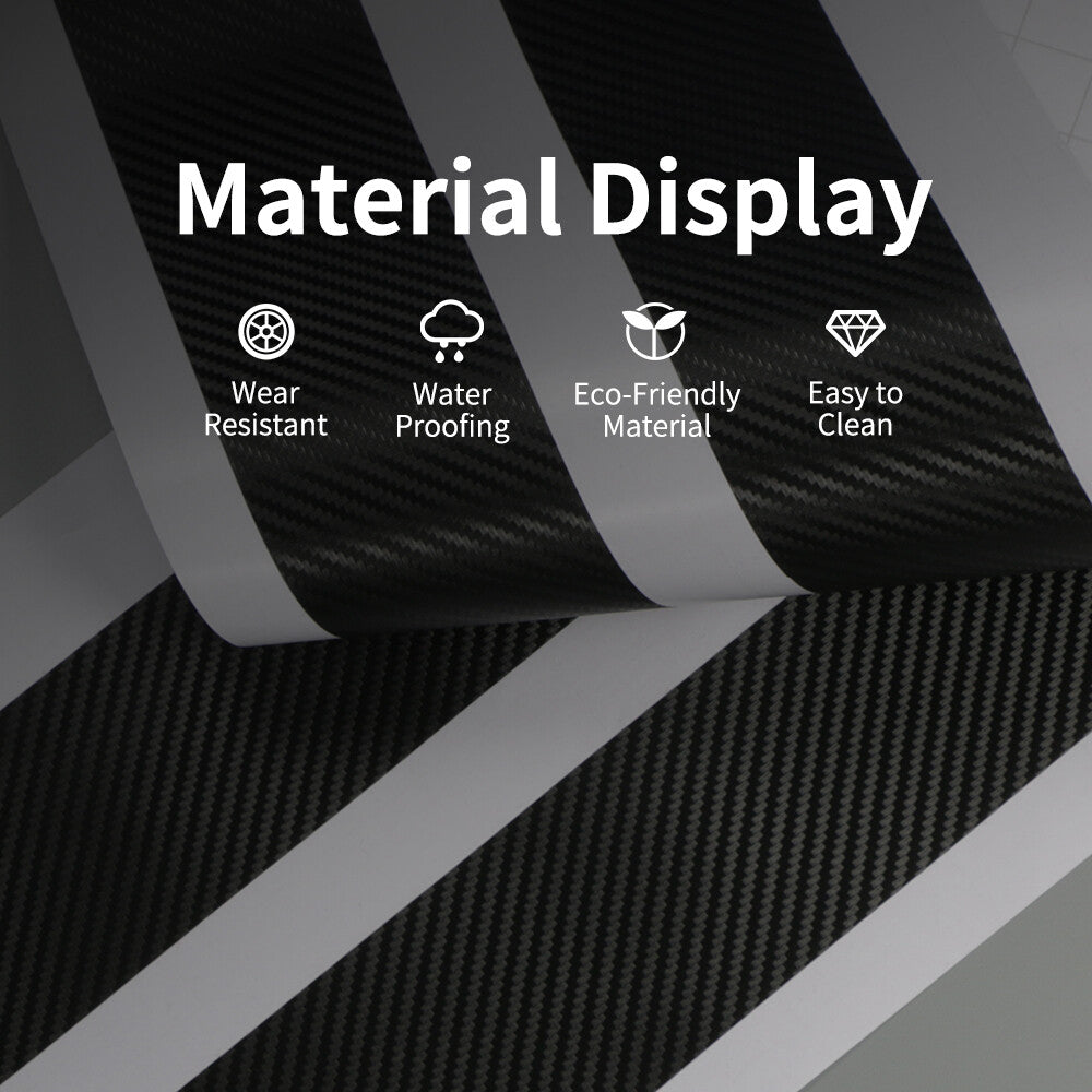 4x for Ram 2500 Accessory White Carbon Fiber Cab Truck Door Sill Cover Protector