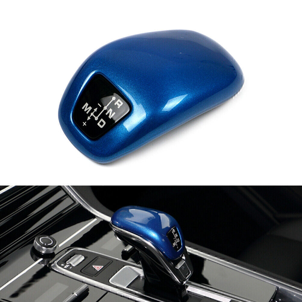 Gear Shift Knob Cover Trim Fit for Porsche for Panamera 971 Chassis G2 2017-20 ABS Blue
