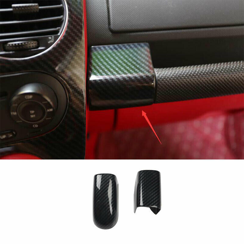 for VW Beetle 2003-2012 ABS Carbon Fiber Look for Co -Pilot Dashboard Cover Trim 2PCS