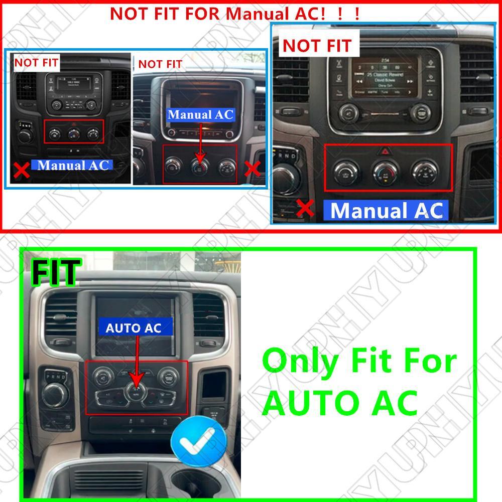 9.7 4+32GB Stereo Radio GPS Nav Head Unit For 13-18 for Dodge for RAM 1500 2500 Auto AC