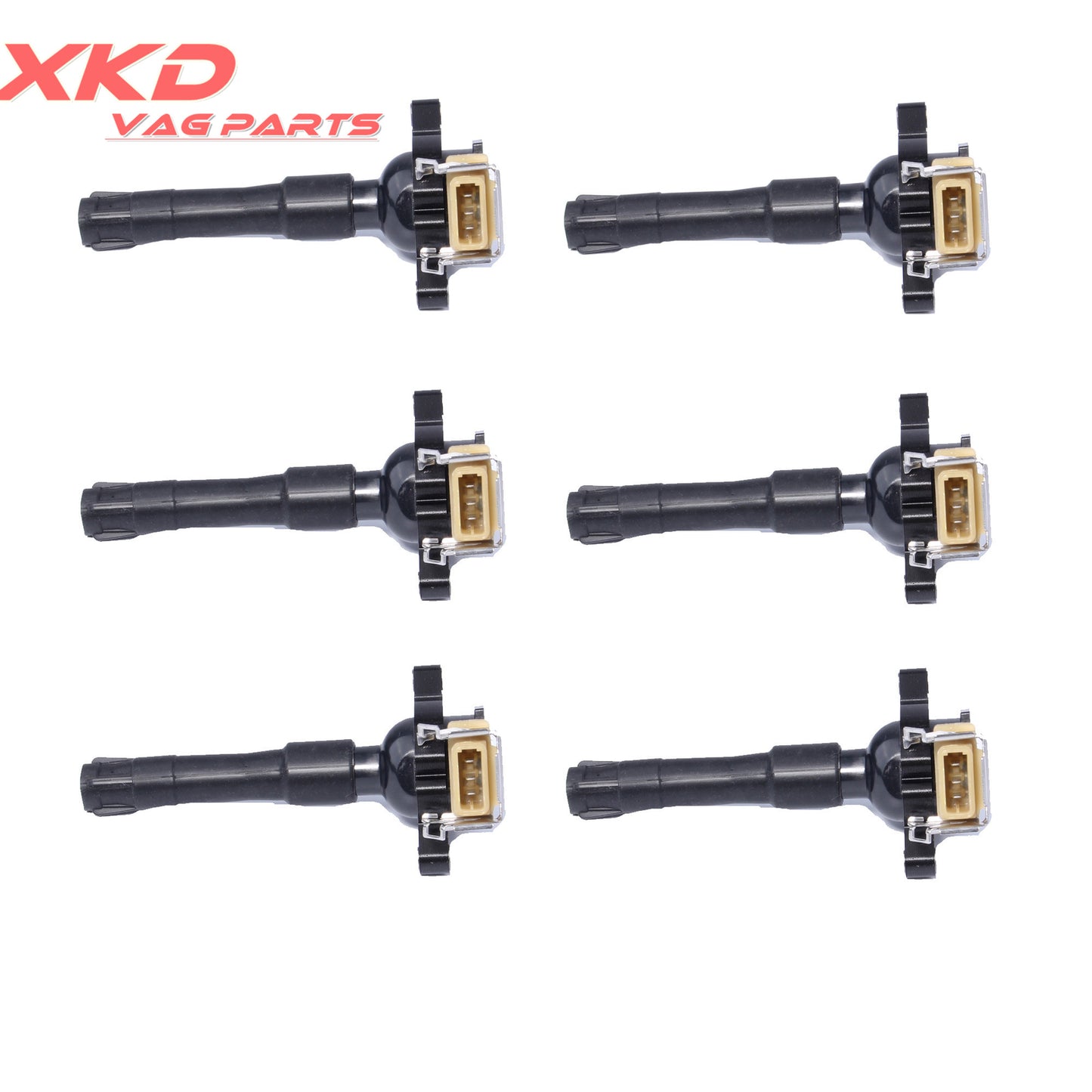6-Piece Ignition Coil Kit for BMW E36, E38, E39, E46, 530i, 840ci, 740i, 12131748018