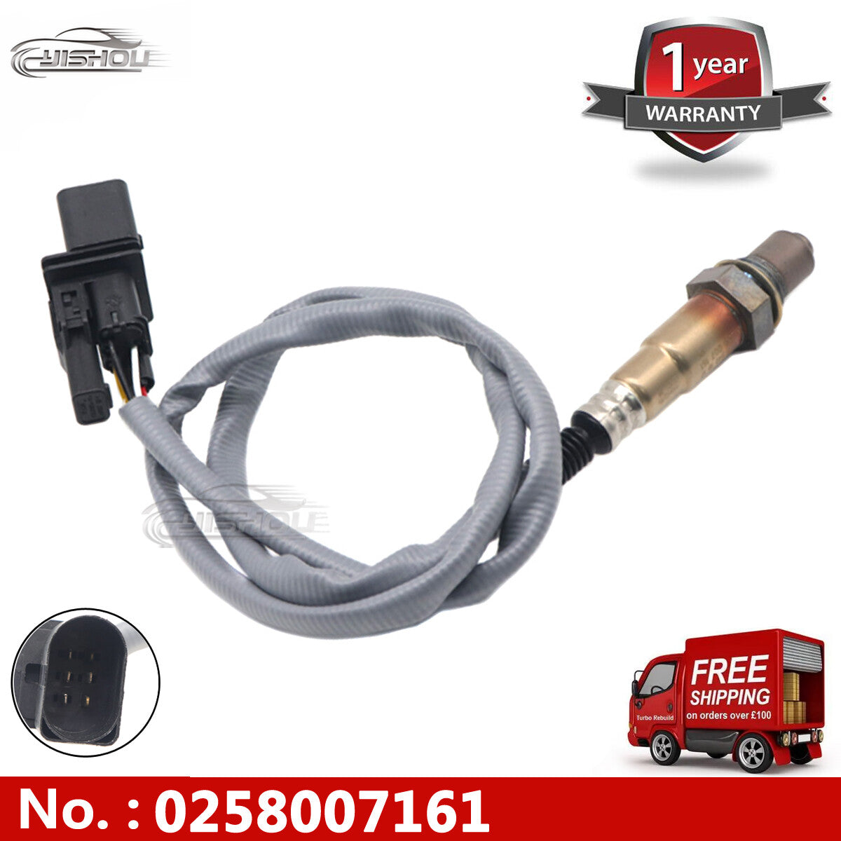 Upstream oxygen sensor suitable for 02-14 for Mercedes-Benz C-Class Sport CLK 0258007161