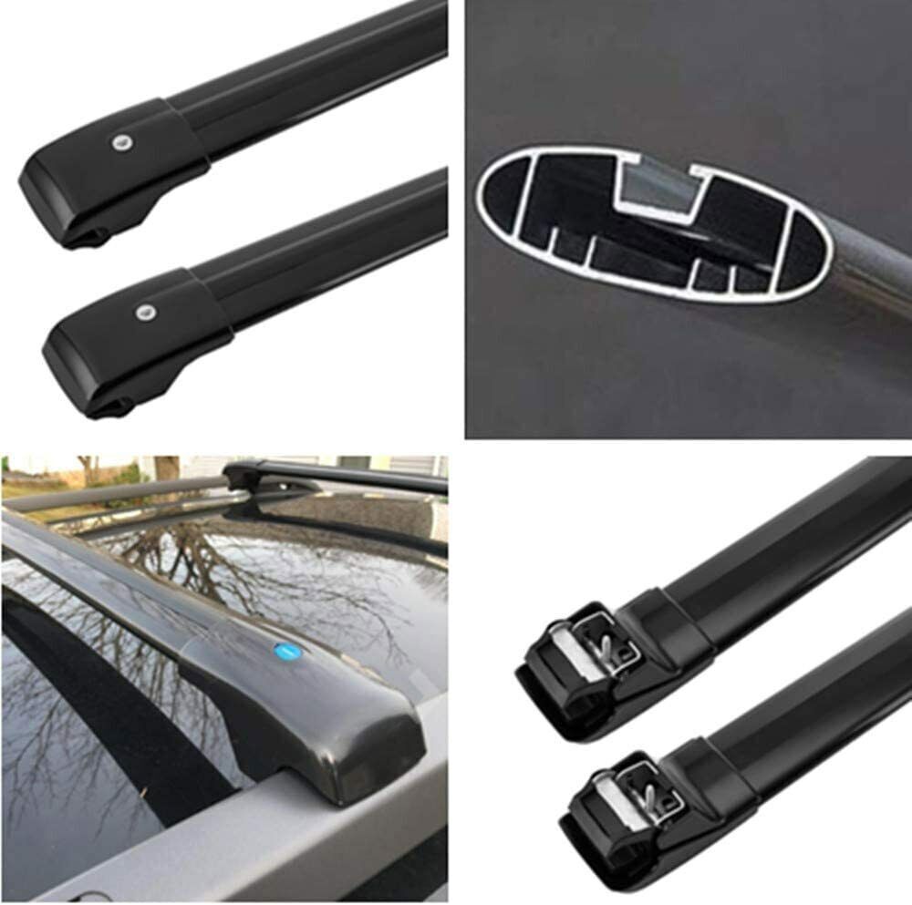 2Pcs Fit for Jeep Cherokee 2014-2019 Roof Rail Rack Cross bar Crossbar Aluminum