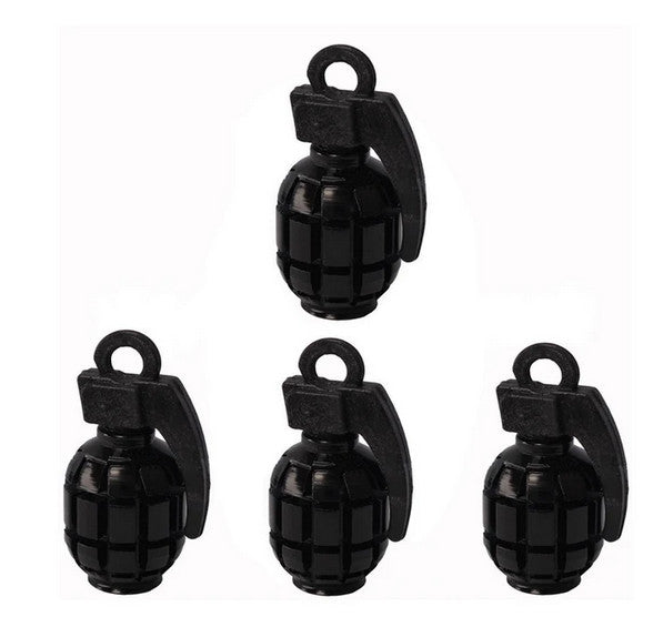 4-piece car tire valve cover rod air dust cover, dustproof and rustproof, black, suitable for Honda .