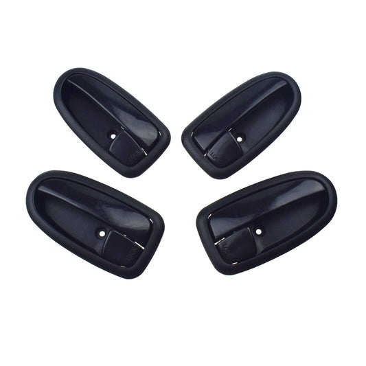 for Hyundai Matrix Lavita 01-10 Set of 4 Interior Door Handles Black FL RL RR
