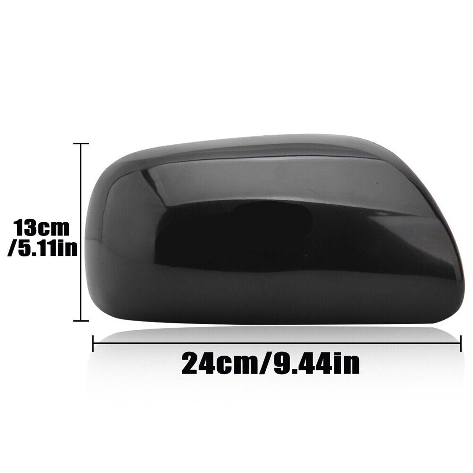 Side mirror cover for Toyota 07-11 Yaris 04-09 Prius black driver's left side