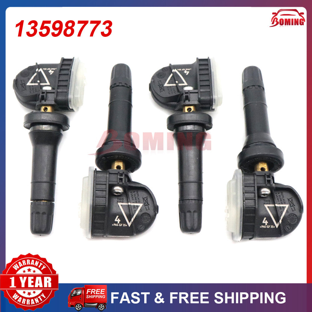 4-pack TPMS for BUICK LaCrosse CT6 for Chevrolet 13598773 Tire Pressure Sensor 433MHz
