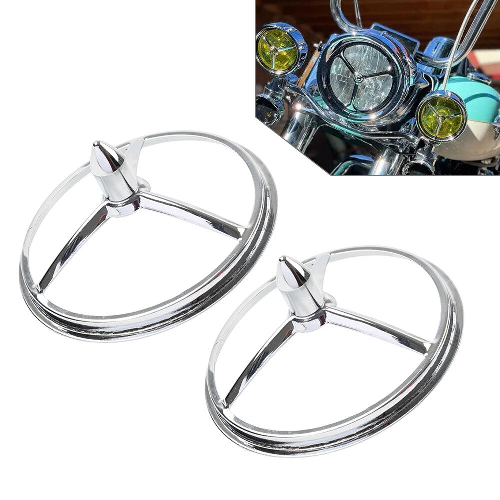 4-1/2'' Spotlamp Foglight Trim Fit for Harley Touring Road King Street Glide