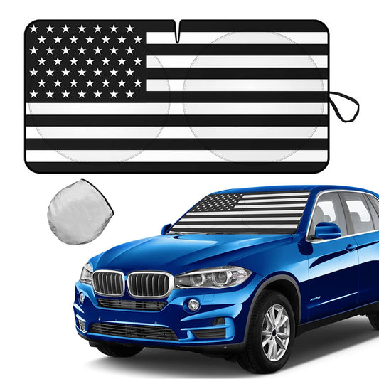 US Flag Car Windshield Sun Shade Reflective UV Cover Shield for BMW Accessories