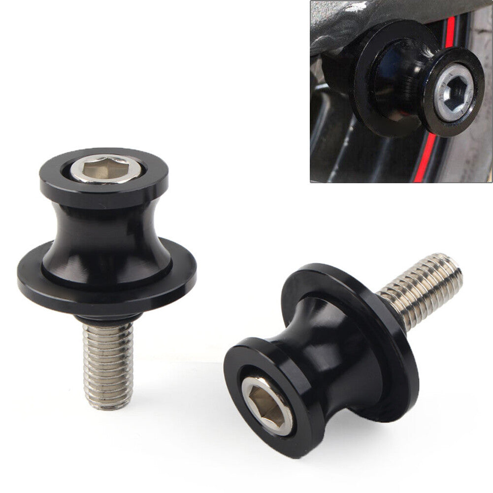 CNC Schwingenspulen Slider Stand Schrauben 10MM f¨¹r for KAWASAKI ZX6R 98-11 Schwarz
