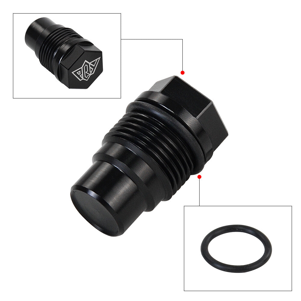 For 2004.5 -2010 for Chevy / for GMC 6.6L Duramax Race Fuel Rail Plug 6.7L With O-Ring